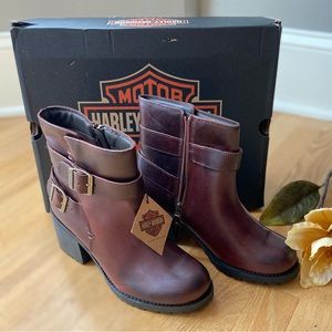 NIB 🖤Harley Davidson🧡 Lalanne Double Strap Women’s Boots size 9